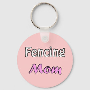Fencing Mom Keychain