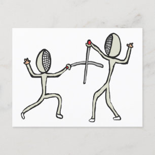 Fencing Postcard