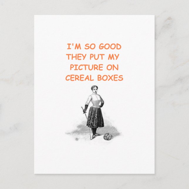 fencing postcard (Front)