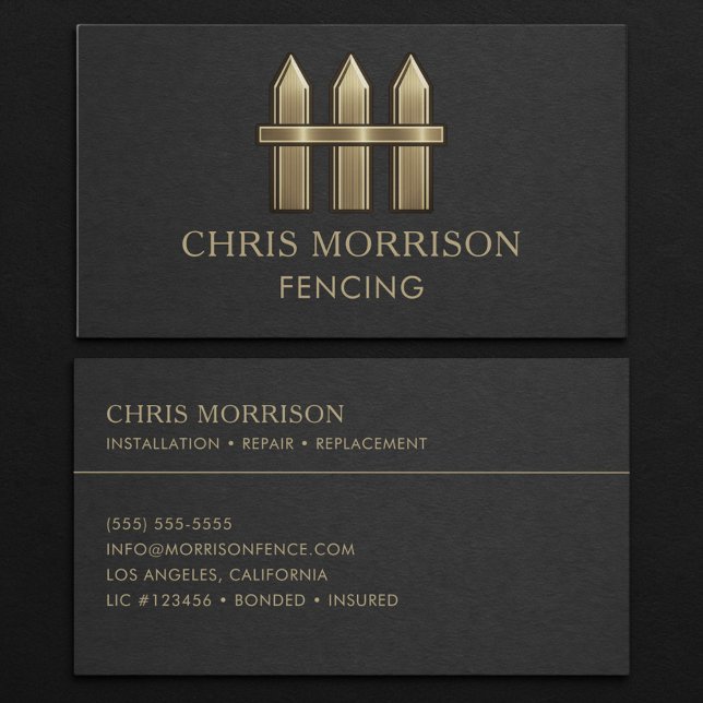 Fencing Professional Business Card (Creator Uploaded)