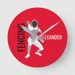 Fencing Round Clock