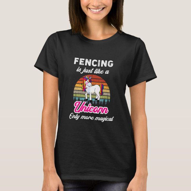 Fencing Saying  Fencing Coach Fencing Beginner T-Shirt (Front)