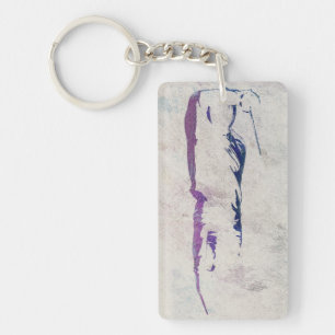 Fencing Silhouette Keychain
