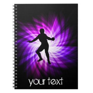 Fencing Silhouette; purple Notebook