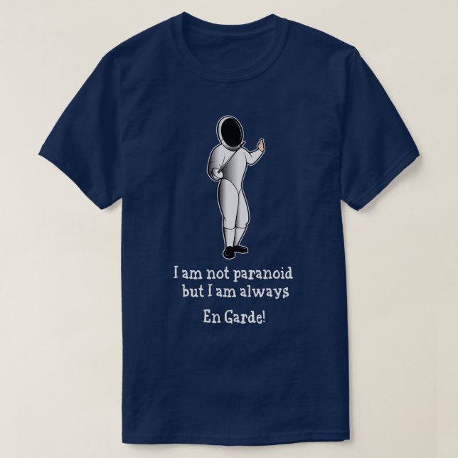Fencing Sports Sword  Fencer Fighting Fencing  T-Shirt (Design Front)