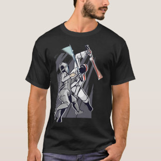 Fencing sword fighting lightsaber laser sword T-Shirt