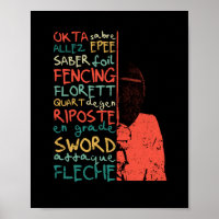Fencing terms training fencer team foil