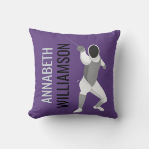 Fencing Throw Pillow