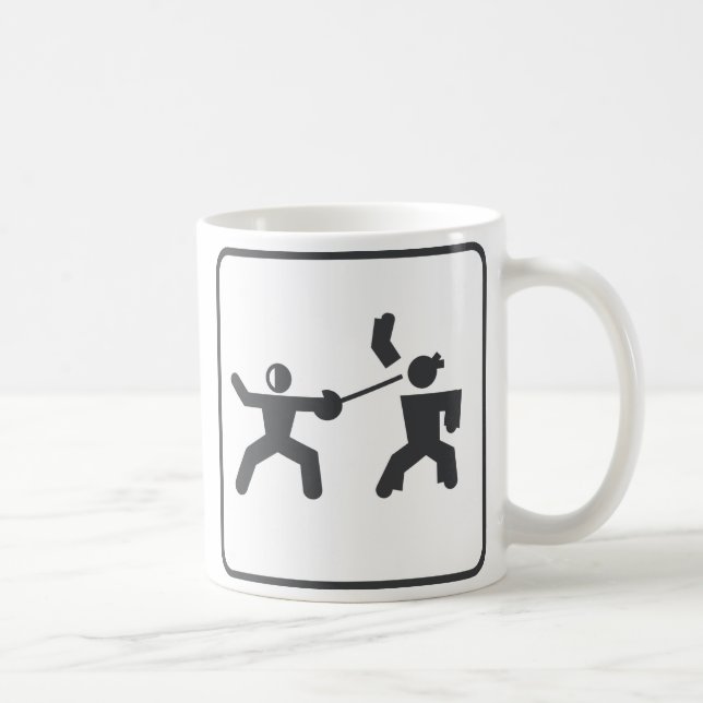 Fencing vs Karate Coffee Mug (Right)