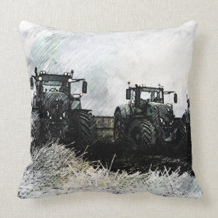Fendt Tractors Throw Pillow