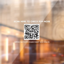 Autocollant de code QR pour devanture de magasin -