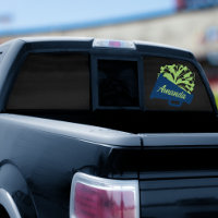 Autocollant pour lunette arrière de pom-pom girl o