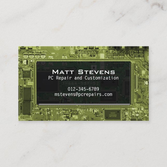 Fenêtre Circuits du Carte de visite de réparation  (Devant)