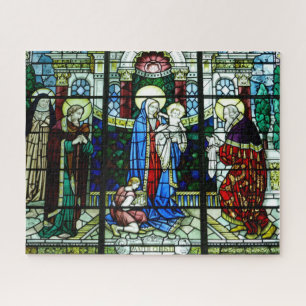 Fenêtre en verre tendu Jesus & Mary Puzzle Puzzle