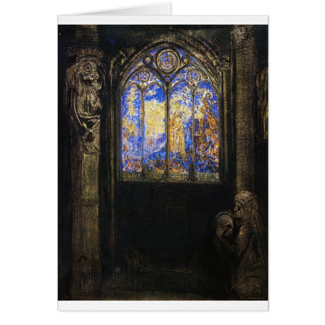 Fenêtre en verre tendu par Odilon Redon (Devant)