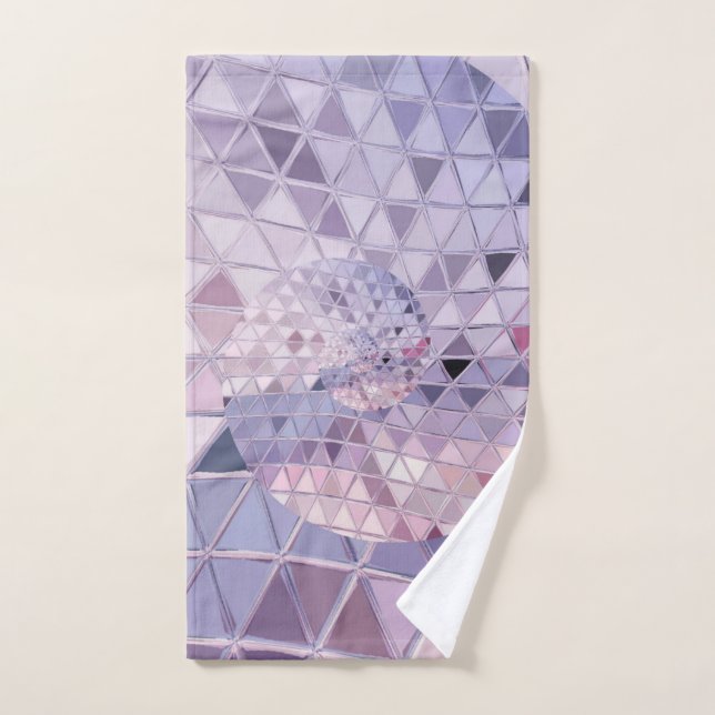 Fenêtre en verre tendu Pastel Purple Mariage (Serviette à main)