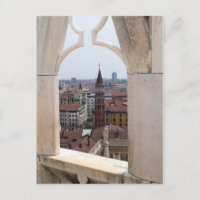Fenêtre vers le monde Carte postale - (de Milan Du
