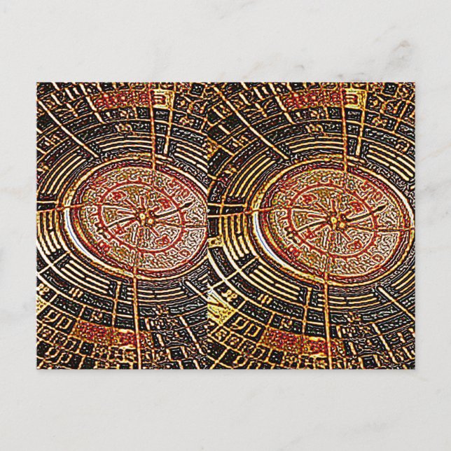 FENG SHUI COMPASS POSTCARD (Front)