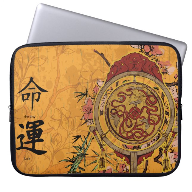 Feng Shui Destiny & Luck Laptop Sleeve (Front)