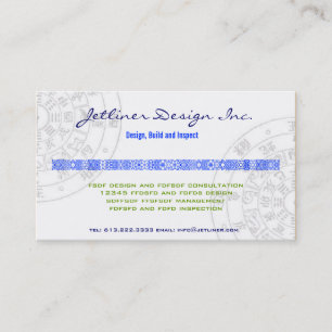 Feng-Shui,  Interior design Consulting Inc. Business Card
