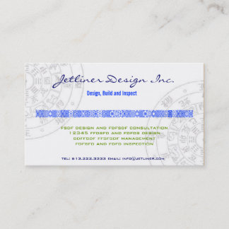 Feng-Shui,  Interior design Consulting Inc. Business Card