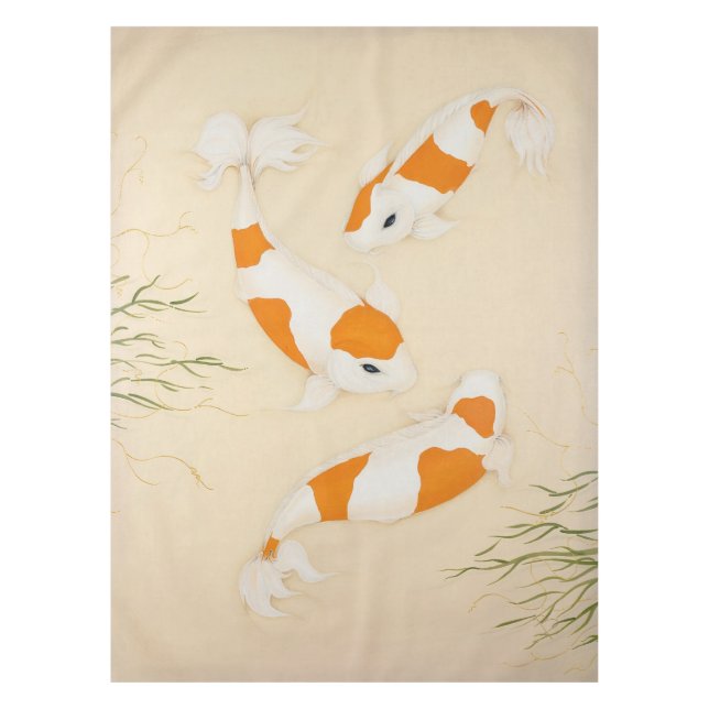 Feng Shui Koi Pond Table Cloth (Front)