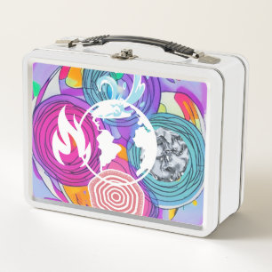 Feng Shui Metal Lunch Box