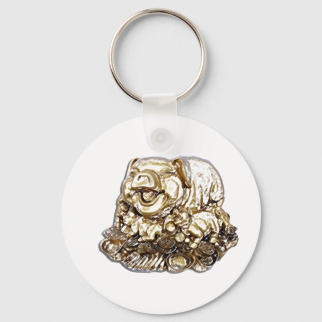 Feng Shui Pig Keychain (Front)
