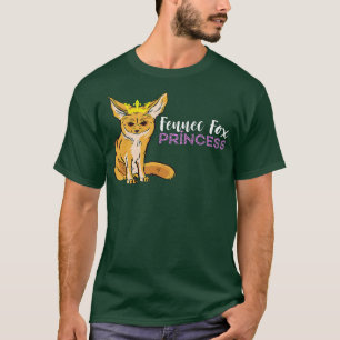 Fennec Fo Princess Ears Crown Animal Fennec Fo Lov T-Shirt