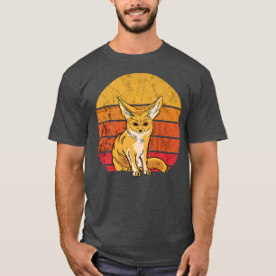 Fennec Fo Vintage Retro Ears Animal Fennec Fo Love T-Shirt
