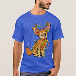 Fennec Fo Xmas Lighting Reindeer Hat Fennec Fo Chr T-Shirt