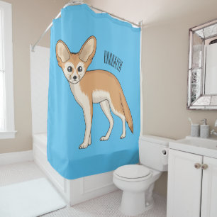 Fennec fox cartoon illustration
