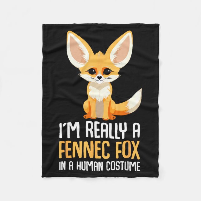 Fennec Fox Costume Girls Fox  Fleece Blanket (Front)