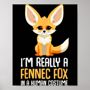 Fennec Fox Costume Girls Fox Poster