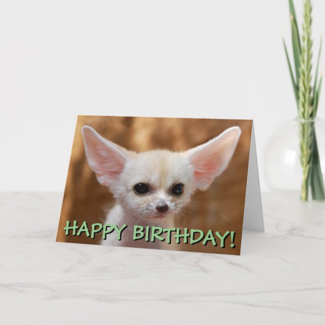 Fennec fox customized card (Front)