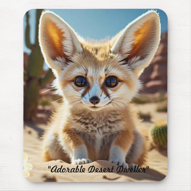 "Fennec Fox Delight" Mouse Pad (Front)