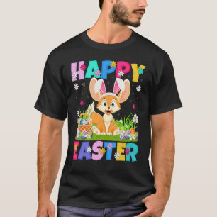 Fennec Fox   Happy Easter Bunny Fennec Fox Easter  T-Shirt