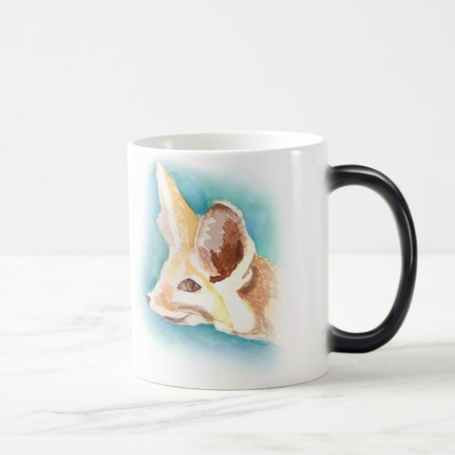 Fennec fox heat-colour changing mug (Right)