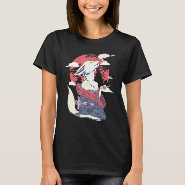 Fennec Fox Japanese Art Harajuku Retro Aesthetic C T-Shirt (Front)