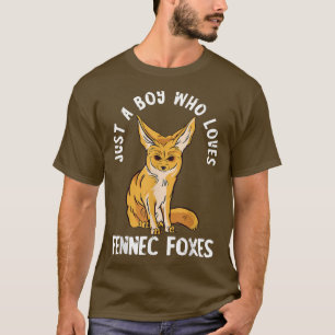 Fennec Fox Lover Angry Just A Boy Who Loves Desert T-Shirt