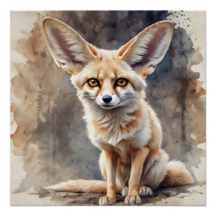 Fennec Fox no 1 Poster brillant