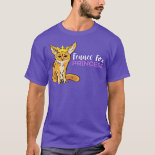 Fennec Fox Princess Ears Crown Animal Fennec Fox L T-Shirt