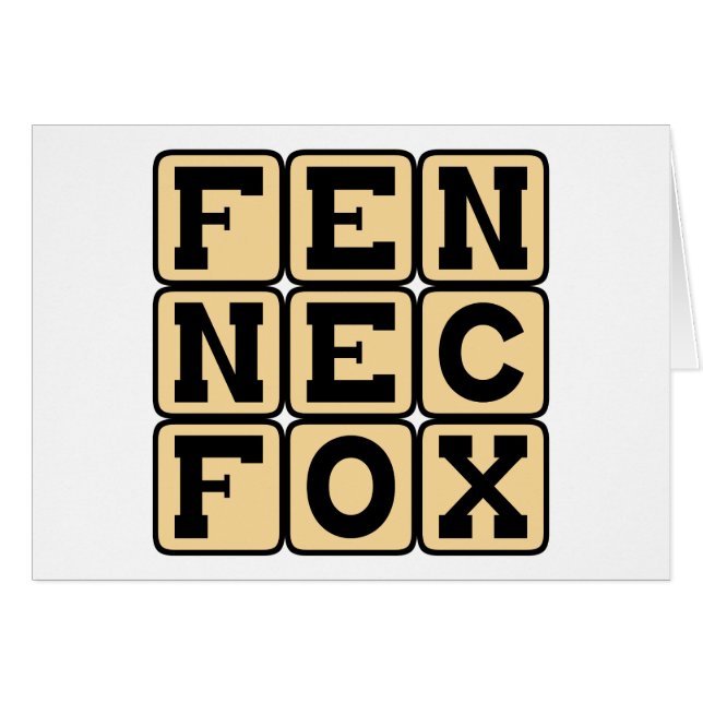 Fennec Fox, Small Nocturnal Fox (Front Horizontal)