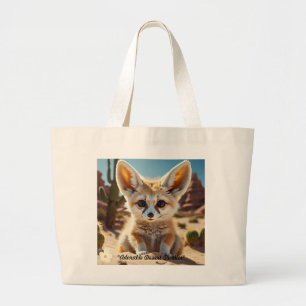 "Fennec Fox Style" Large Tote Bag