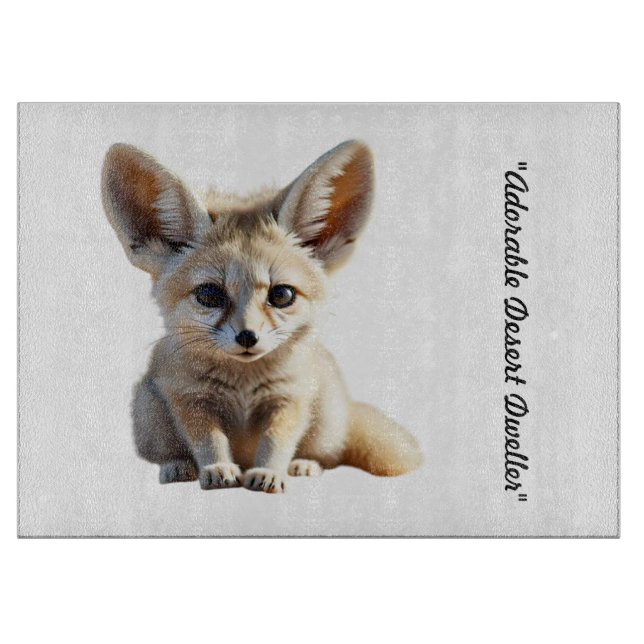 "Fennec Fox Trend" Cutting Board (Front)