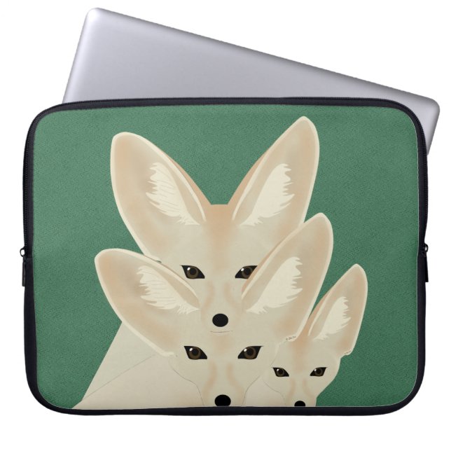 Fennec Foxes Laptop Sleeve (Front)