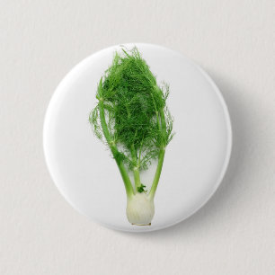 Fennel leaf and bulb 2 inch round button