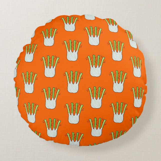 Fennel Round Pillow (Front)