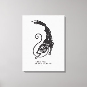 Fenrir Fenris is free dog viking norse mythology Canvas Print