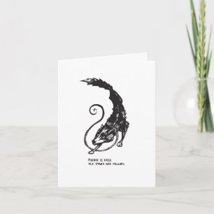 Fenrir Fenris is free dog viking norse mythology Thank You Card